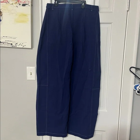 Anthropologie mauve curve puddle pants size 14 tall - Picture 5 of 6